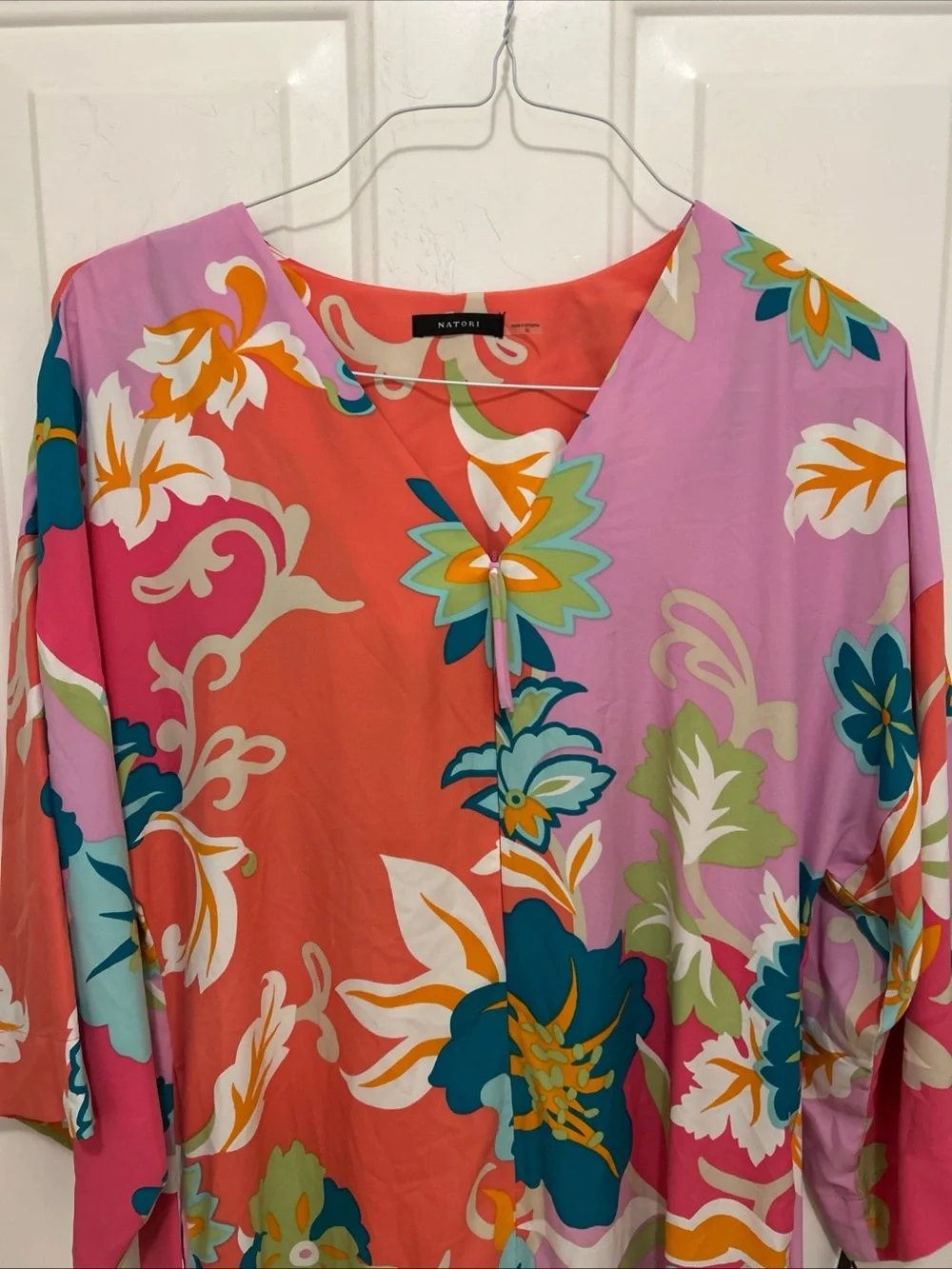 Natori Ascendant Lotus Caftan NEW XS